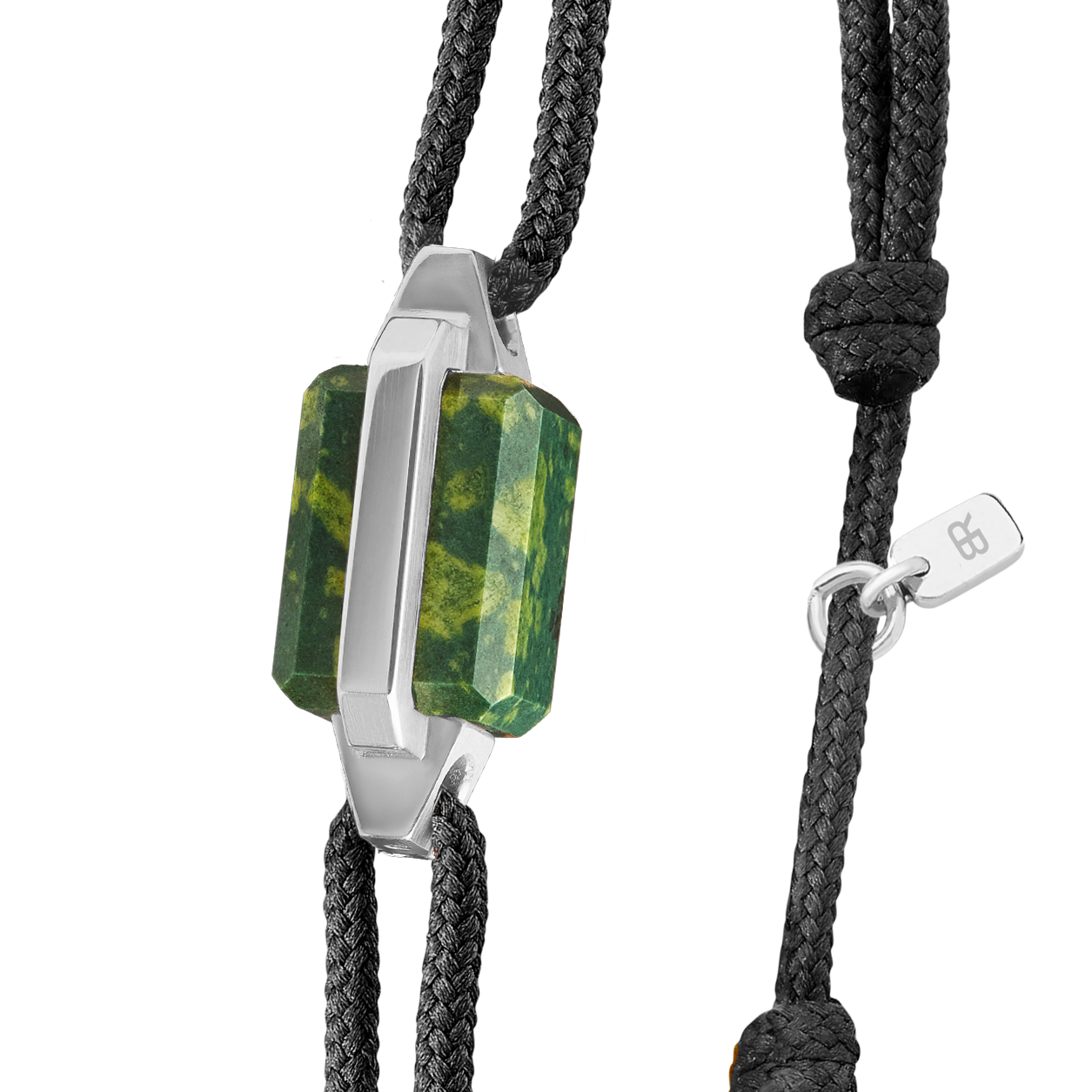 Bracelet or blanc et porphyre