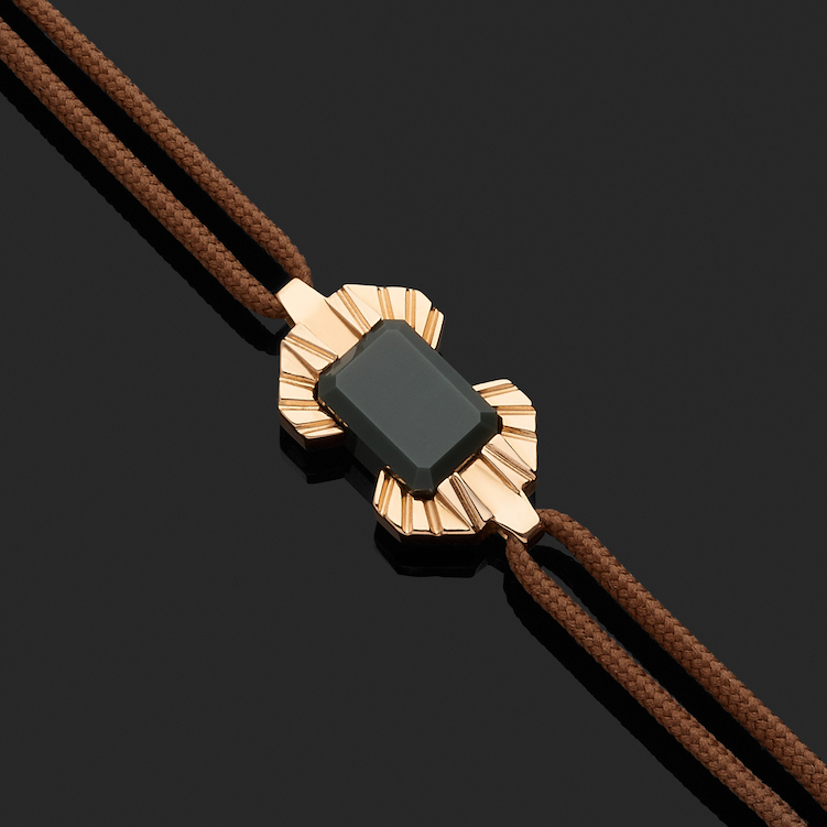 Bracelet absolu rayon or rose et jaspe kalkan