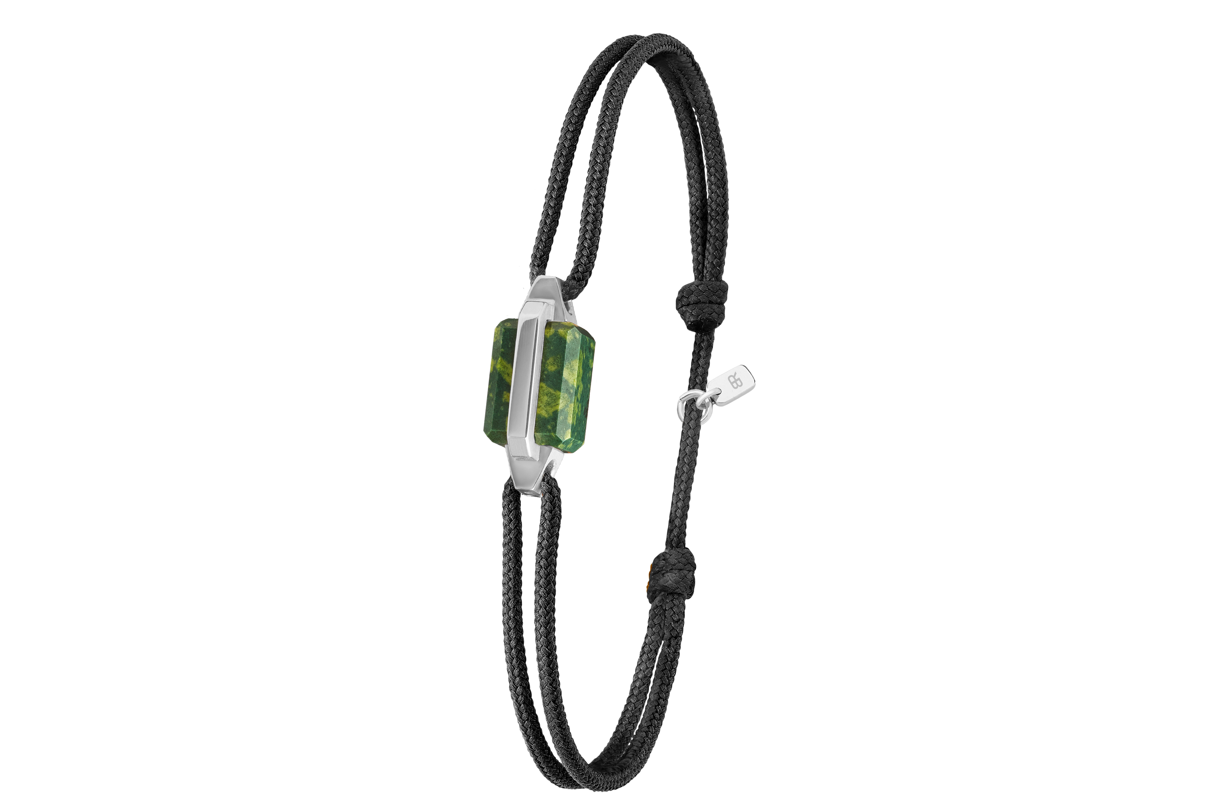 Bracelet or blanc et porphyre