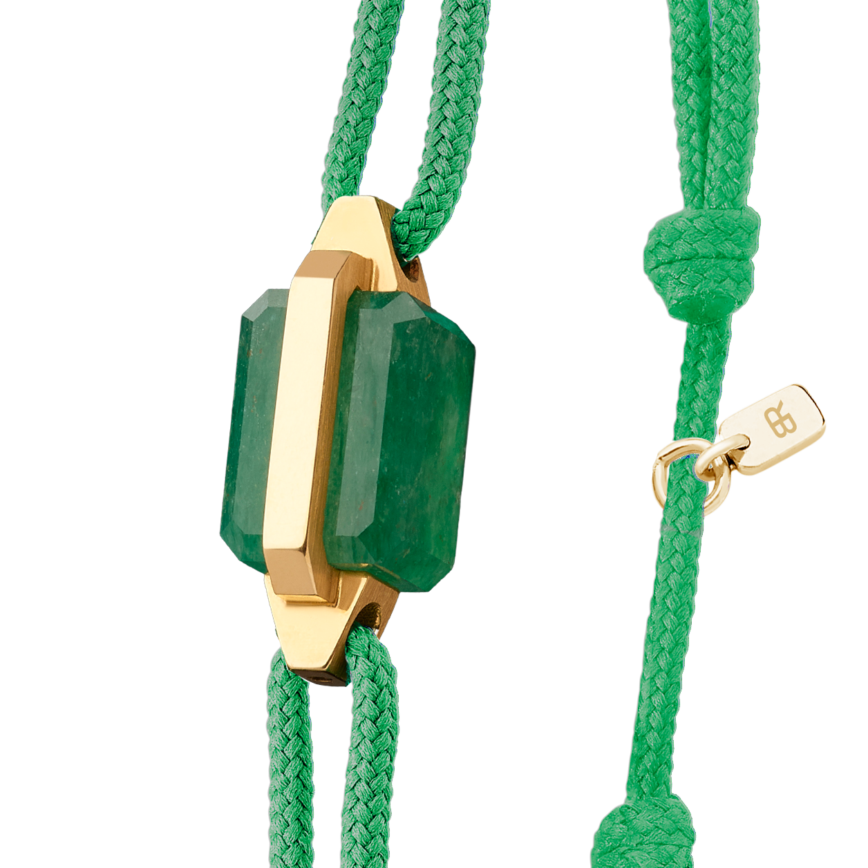 Bracelet or jaune et aventurine