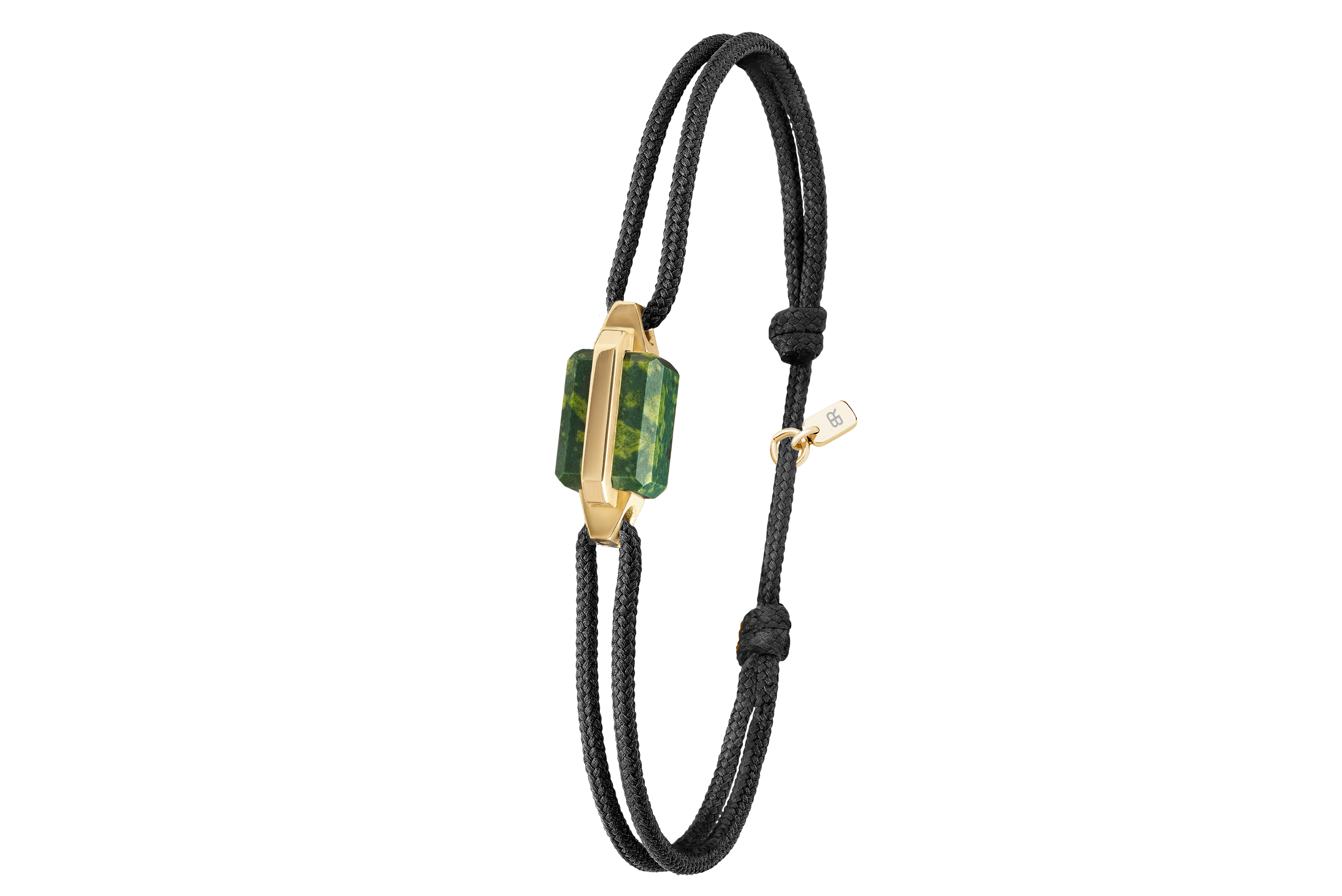 Bracelet or jaune et porphyre