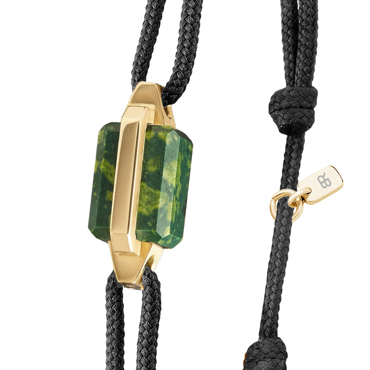 Bracelet or jaune et porphyre