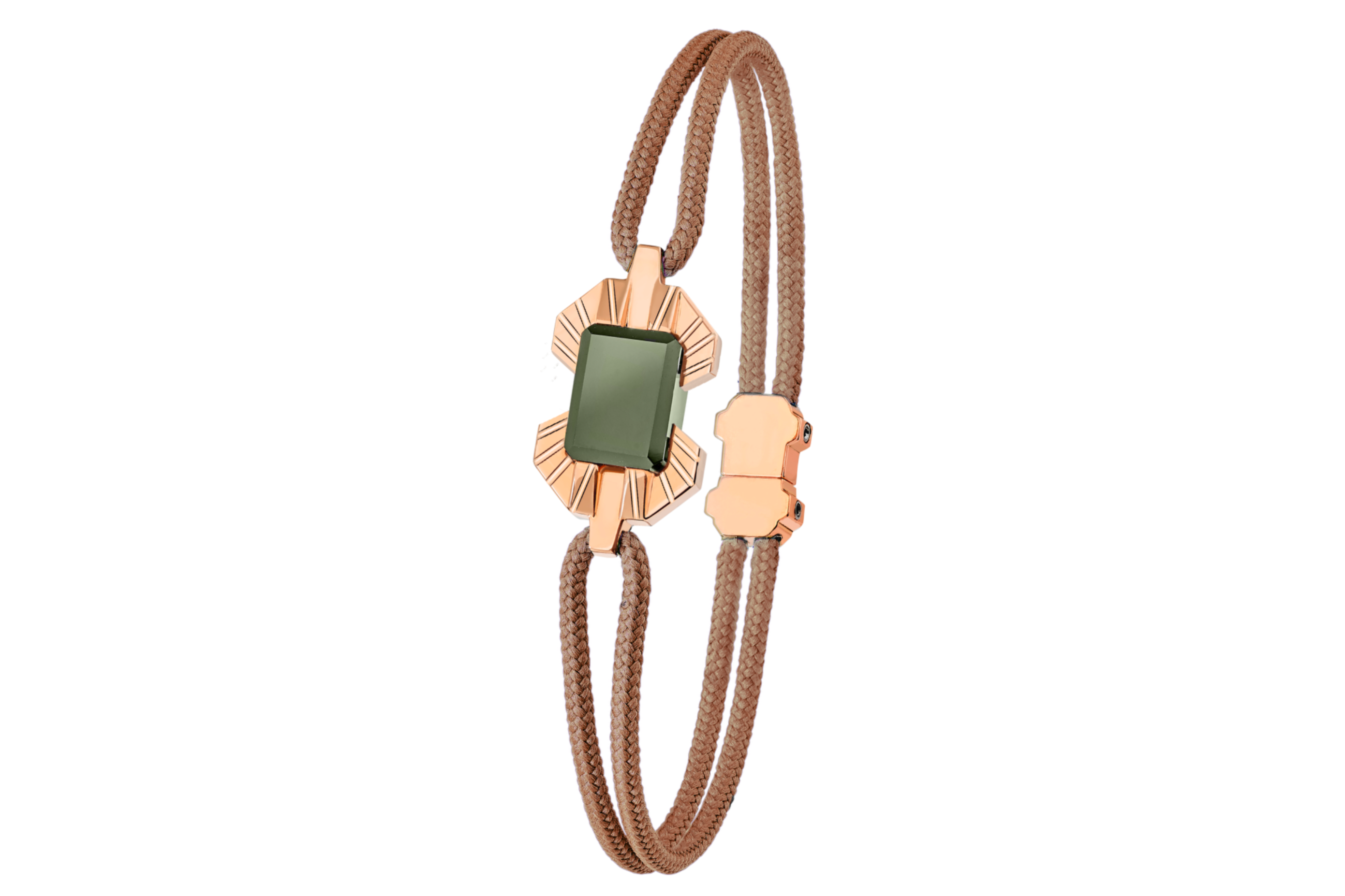 Bracelet absolu rayon or rose et jaspe kalkan